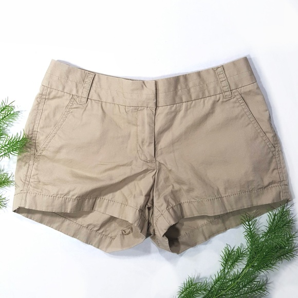 J. Crew Factory Pants - J. Crew Factory Chino Khaki Cotton Shorts Size 2